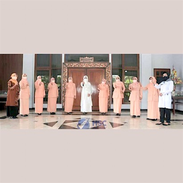 Ketua TP PKK Jember Terima Kedatangan Bersilaturahim Dharma Wanita Persatuan